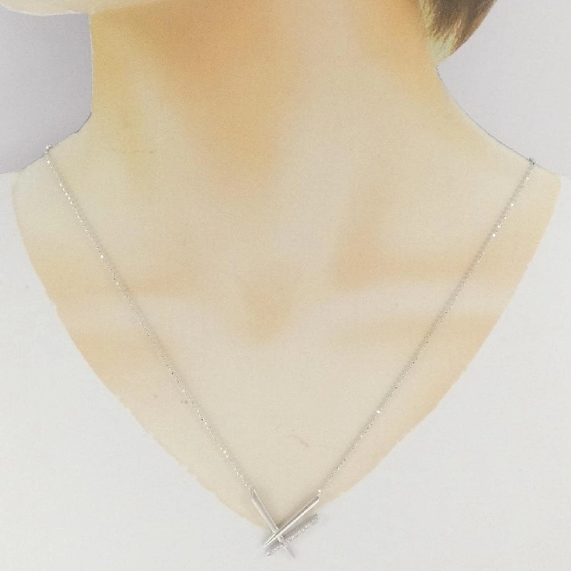 K18WG Dây chuyền kim cương 0.06CT - Hàng hiệu Chính hãng 859261