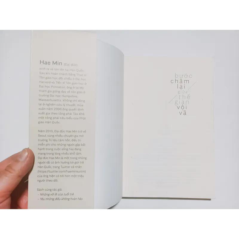 Bước Chậm Lại Giữa Thế Gian Vôi Vã - Hae Min 721485