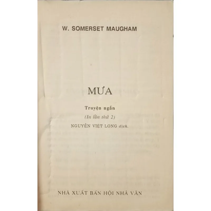 Mưa (tuyển tập truyện ngắn Maugham) 791068