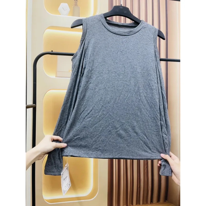 Áo thun tay dài khoét vai 691007