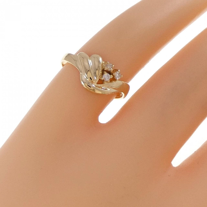 Nhẫn kim cương K18YG 665555