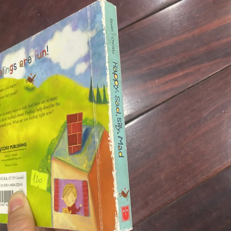 NGOẠI VĂN SÁCH TIẾNG ANH TRẺ EM : Happy , Sad , Silly , Mad - board book  1028027