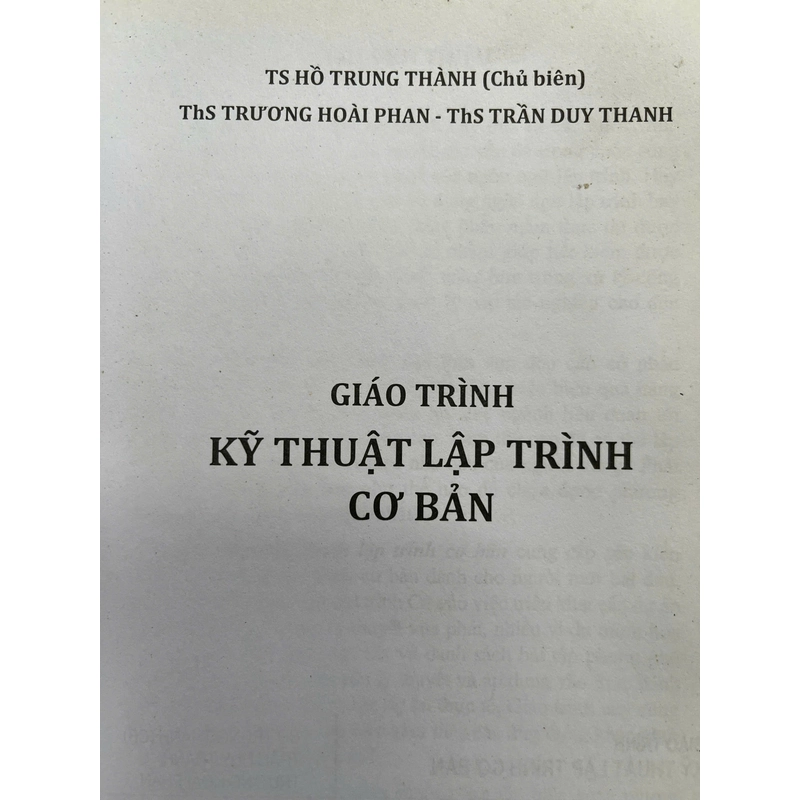 GIÁO TRÌNH KỸ THUẬT LẬP TRÌNH C# CƠ BẢN 497253