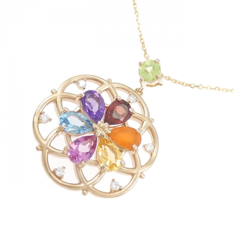 K18PG Mặt dây chuyền đá màu - Hàng hiệu Chính hãng 857952