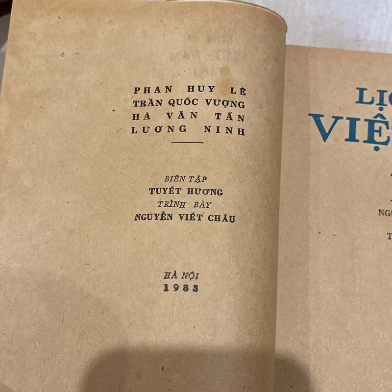 LỊCH SỬ VIỆT NAM TẬP I, XUẤT BẢN NĂM 1983 525332