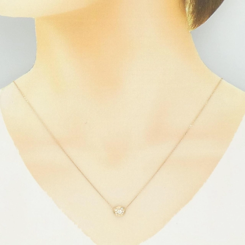 K18YG Dây chuyền kim cương 0.096CT - Hàng hiệu Chính hãng 862855