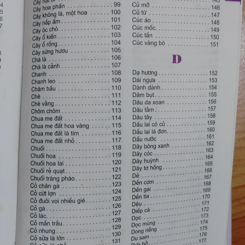 TỪ ĐIỂN TRANG VỀ CÁC LOẠI CÂY  571018
