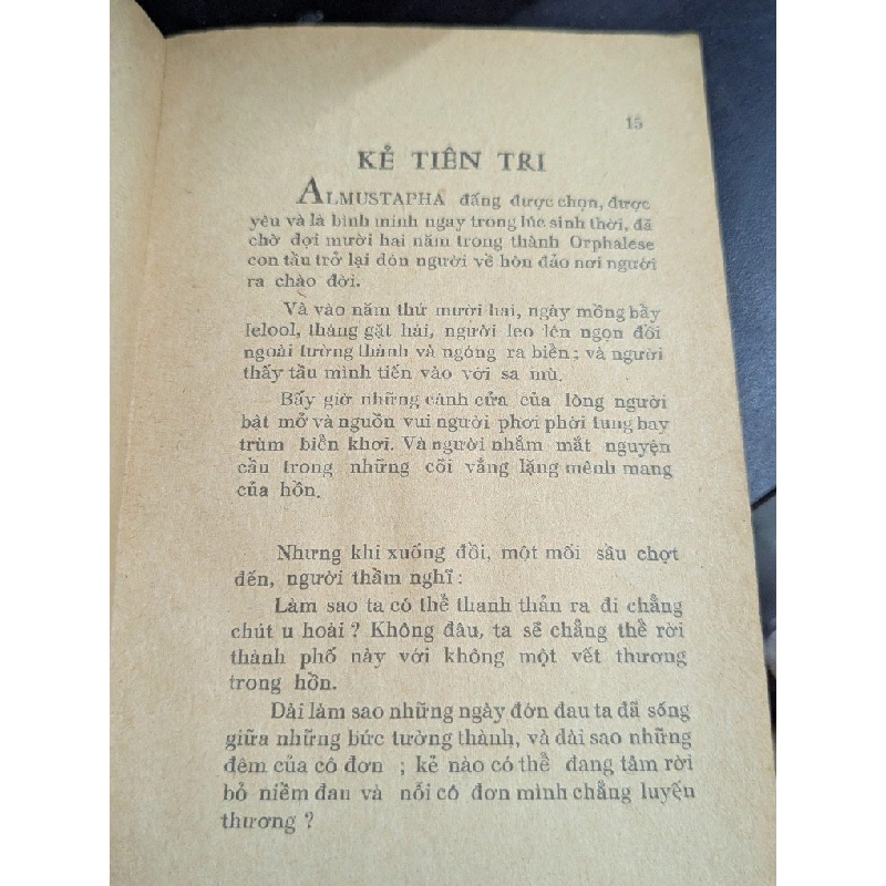 Kẻ tiên tri - Kahlil Gibran ( bản dịch Hồng Hà ) 452709