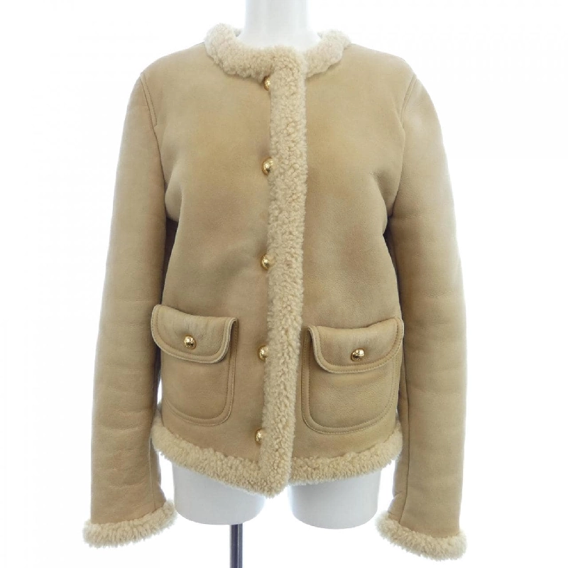 Celine CELINE Áo khoác lông cừu TRIOMPHE 2F457274T 631374