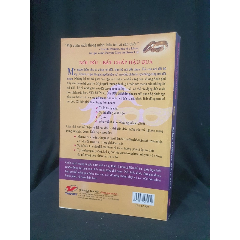 Xin đừng lừa dối mới 70% 2010 -HCM205 EllynBader, Peter T.Pearson, Judith D.Schwartz SÁCH VĂN HỌC 923319