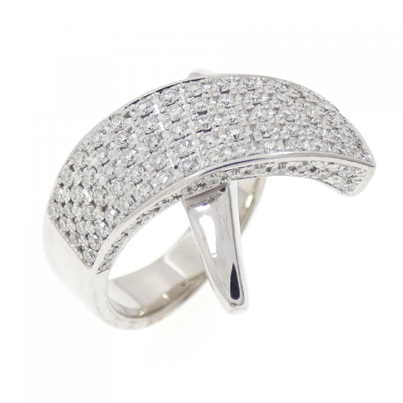 Nhẫn kim cương 750WG Pavé 0.97CT 666326