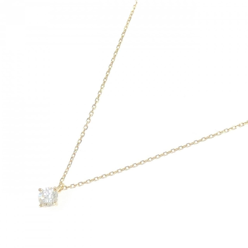 K18YG Solitaire Dây chuyền kim cương 0.20CT - Hàng hiệu Chính hãng 857899