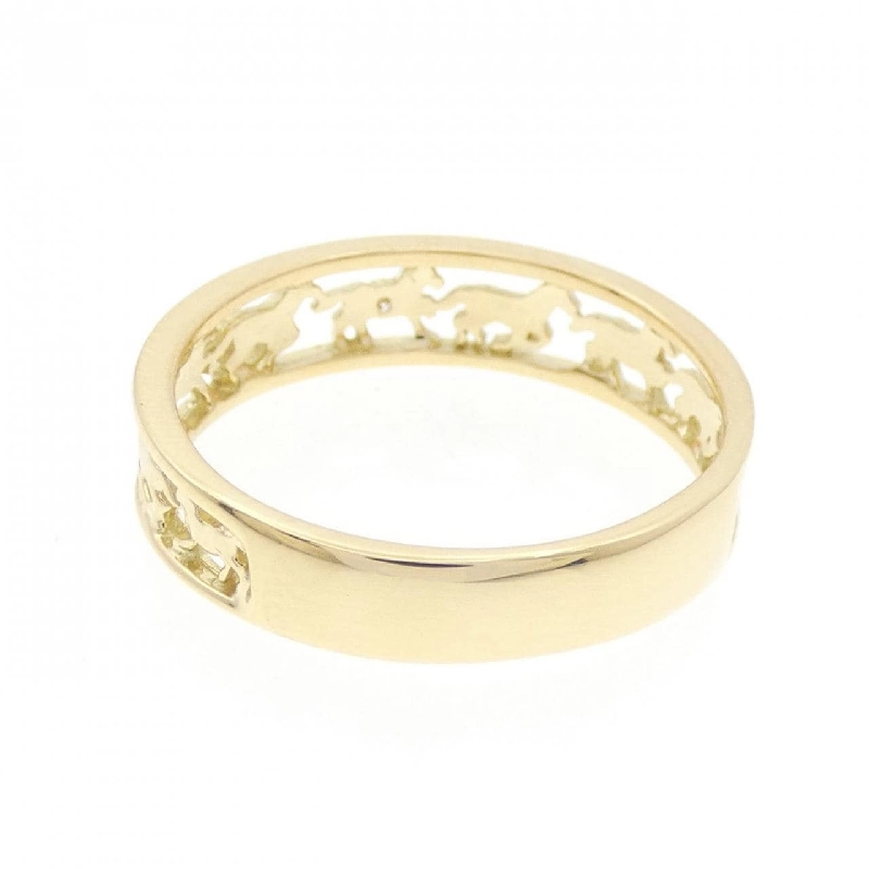 Nhẫn kim cương K18YG 0.01CT 670104