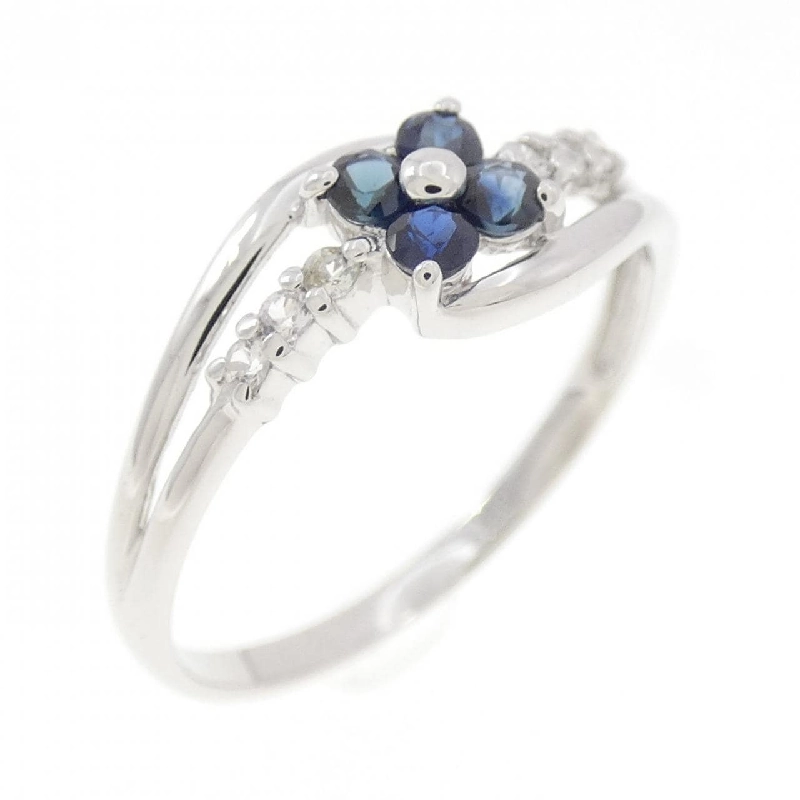 Nhẫn Sapphire Hoa K10WG - Hàng hiệu Chính hãng 852844