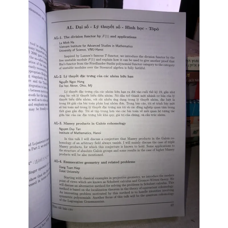 Chương trình và Tóm tắt các báo cáo Đại hội Toán học Việt Nam lần thứ IX 698688