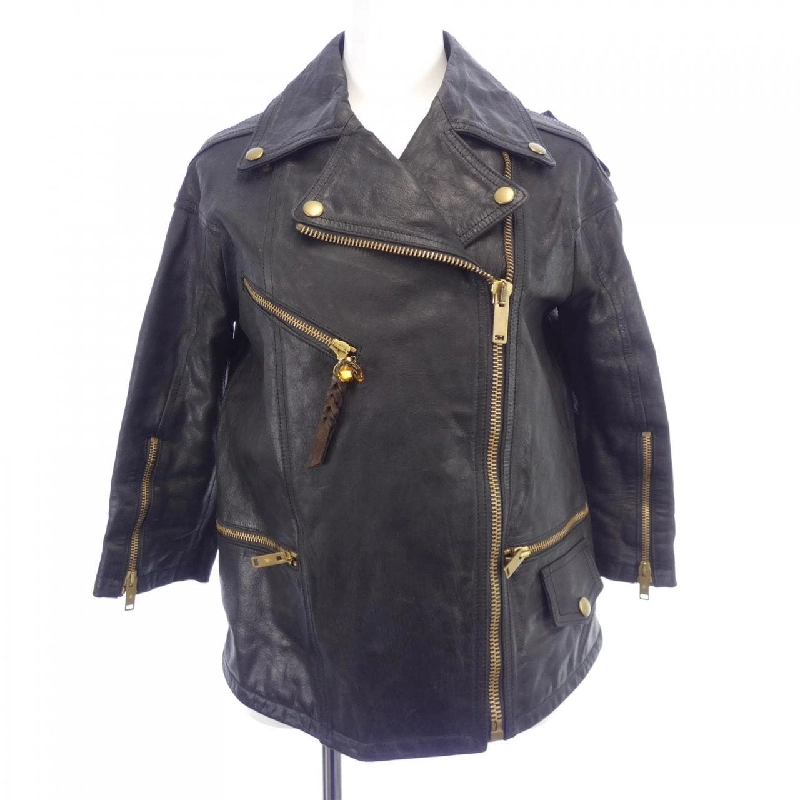 Áo khoác da biker GOLDEN GOOSE - Hàng hiệu Authentic 810301