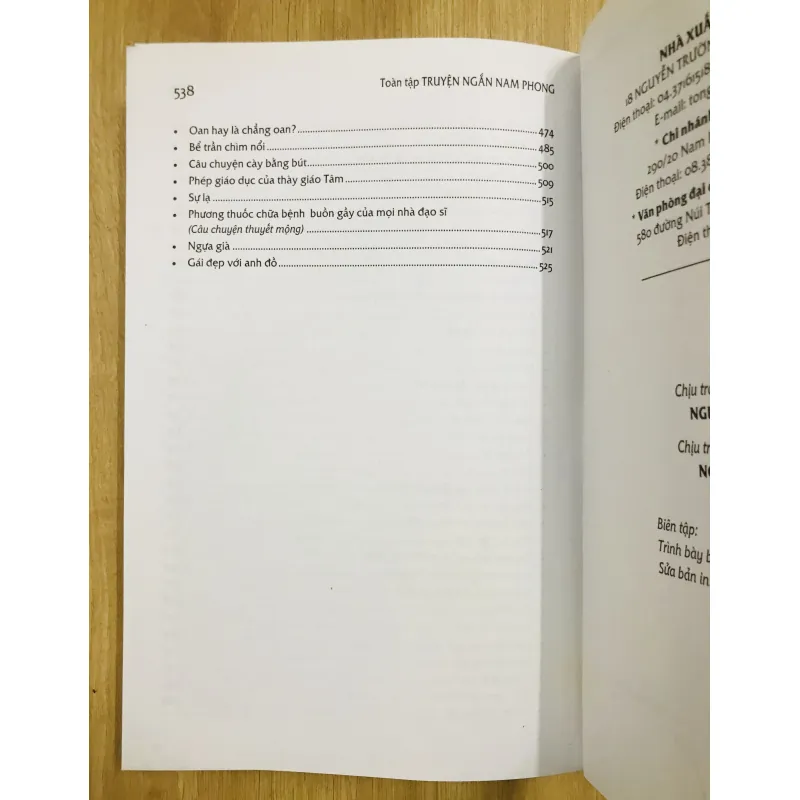 TRUYỆN NGẮN NAM PHONG TOÀN TẬP 907579