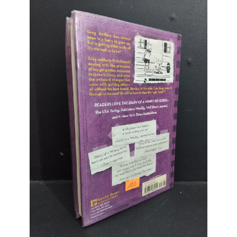 Diary of a wimpy kid 5 The ugly truth (bìa cứng) mới 80% bẩn bìa, ố nhẹ, có chữ viết ở trang đầu HCM1712 Jeff Kinney NGOẠI VĂN 355201