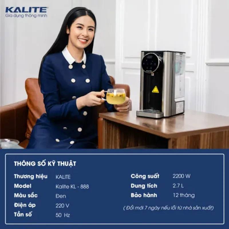 Bình thủy điện KALITE KL-888 – Tự động lọc nước & đun sôi siêu tiện! 717009
