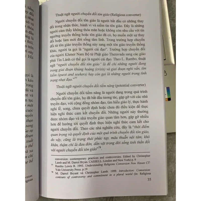 CHUYỂN ĐỔI TÔN GIÁO MỘT SỐ VẤN ĐỀ LÝ THUYẾT VÀ LỊCH SỬ - TRƯƠNG VĂN CHUNG 719079