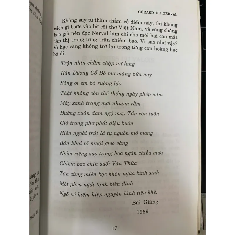 MÙI HƯƠNG XUÂN SẮC - GÉRARD DE NERVAL (BÙI GIÁNG dịch) 1020580