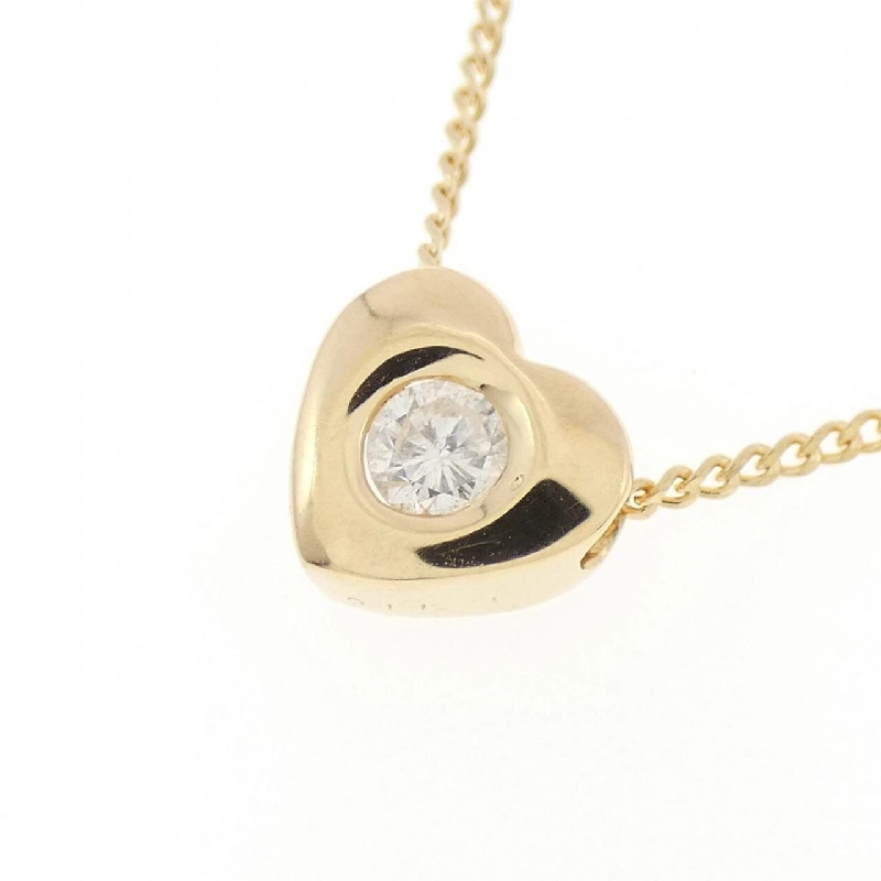 K18YG Dây chuyền kim cương hình trái tim 0.11CT - Hàng hiệu Chính hãng 863545