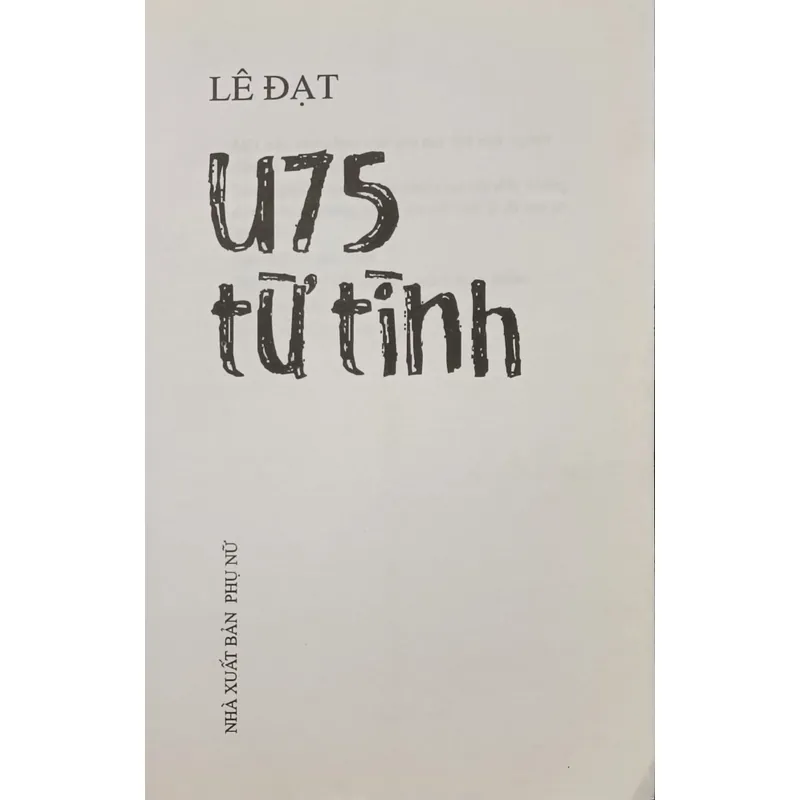 U75 từ tình (Lê Đạt) 614405