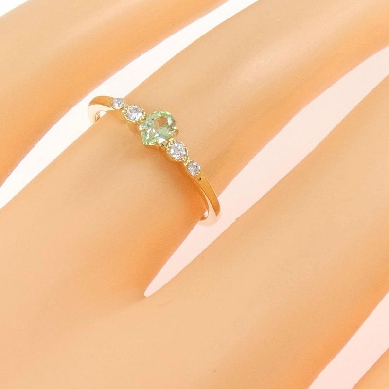 Nhẫn Garnet Xanh K18YG - Hàng hiệu Chính hãng 848782