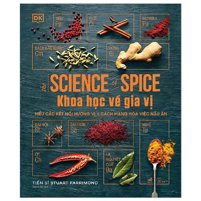 Khoa Học Về Gia Vị - Hiểu Các Kết Nối Hương Vị Và Cách Mạng Hóa Việc Nấu Ăn (Bìa Cứng) - TS. Stuart Farrimond, DK 186389