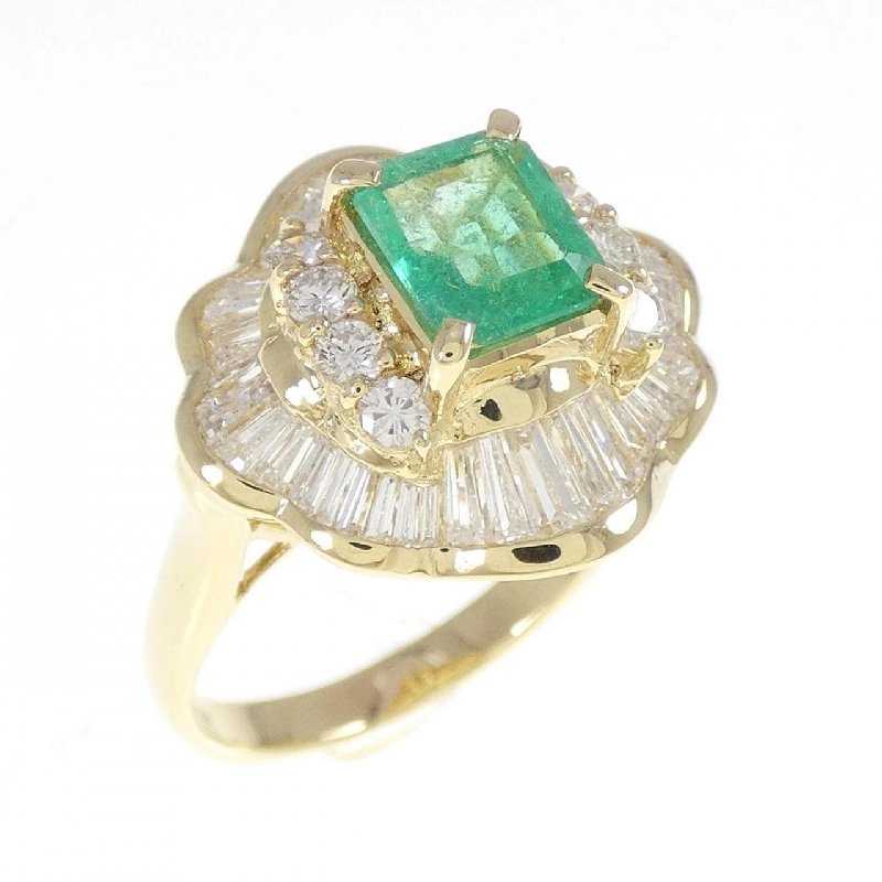Nhẫn Emerald K18YG 0.96CT - Hàng hiệu Chính hãng 850601