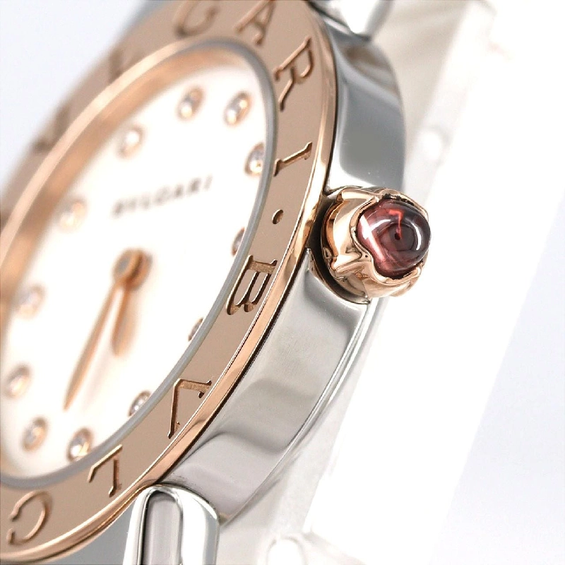 Bulgari Bulgari Bulgari Tubogas PG kết hợp 12P kích thước M BBLP262TSG/BBL262TWSPG/12 SSxPG Quartz - Hàng hiệu Chính hãng 880981