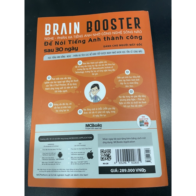 Brain Booster - Nghe phản xạ tiếng Anh nhờ công nghệ sóng não mới nguyên seal 369741