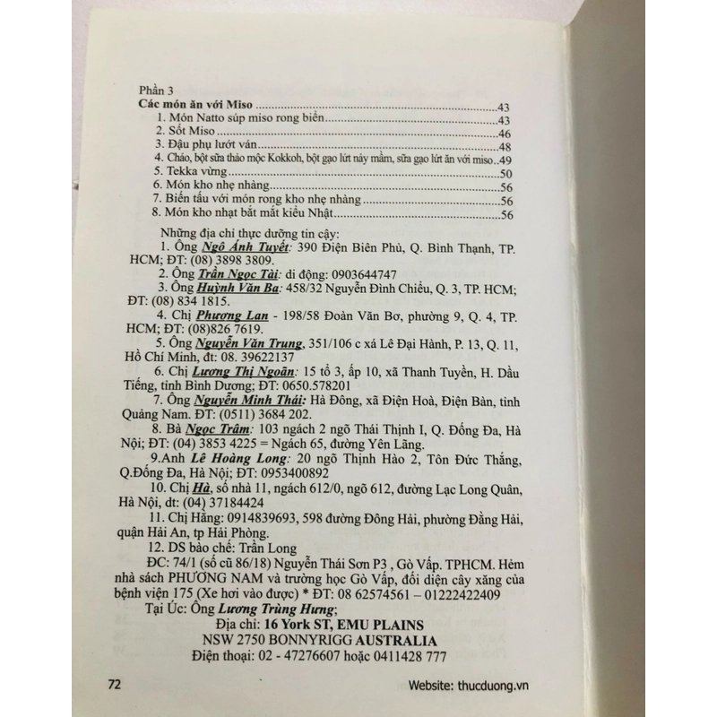 MISO THỨC ĂN LÝ TƯỞNG CHO NHÂN LOẠI - 72 trang, nxb: 2015 360016