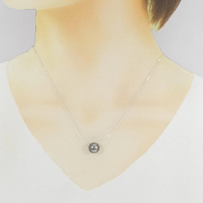 K10WG Ngọc trai đen dây chuyền 9.6mm - Hàng hiệu Chính hãng 856824