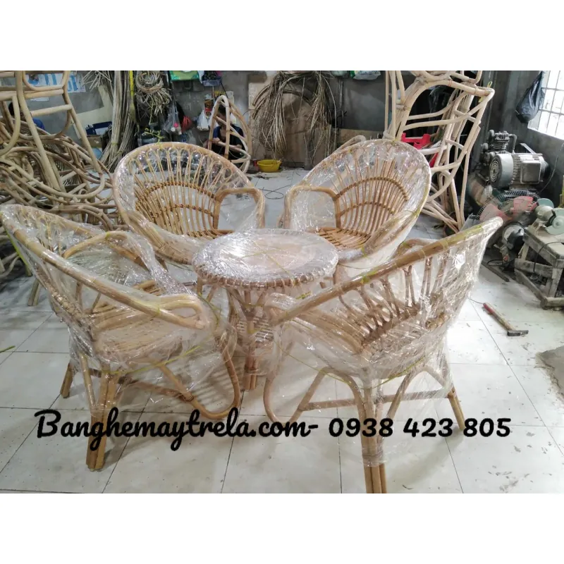 Ghế mây tự nhiên đuôi công nhỏ đọc sách 593257