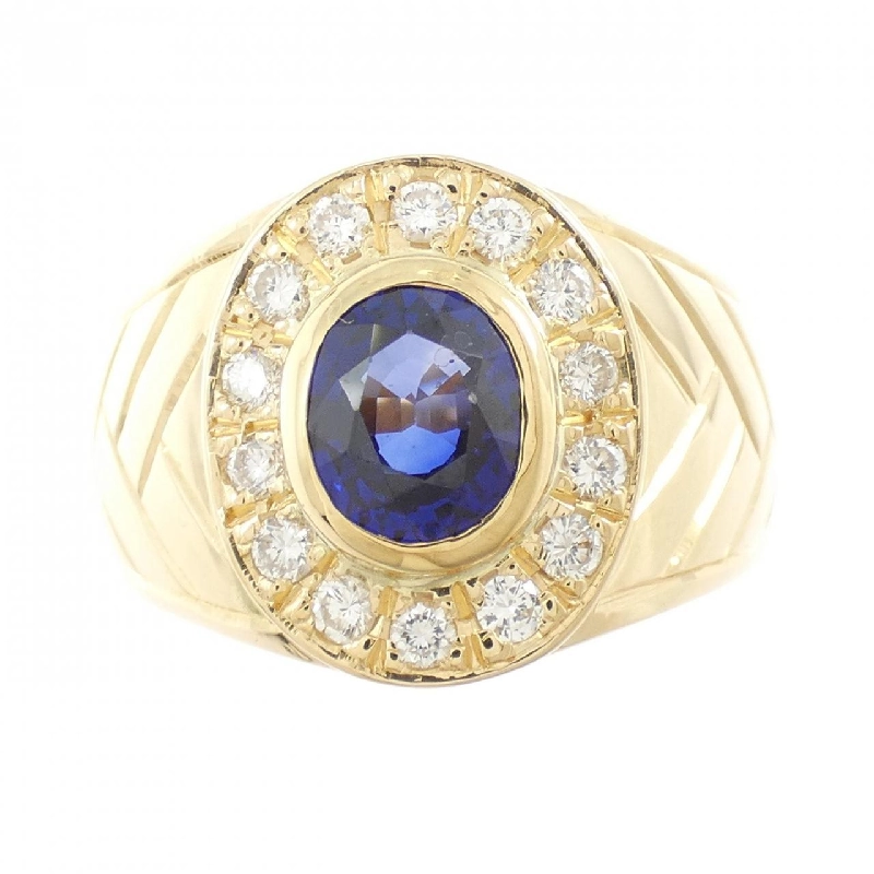 Nhẫn Sapphire K18YG 1.69CT - Hàng hiệu Chính hãng 849709