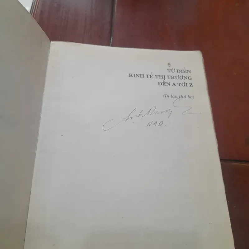 TỪ ĐIỂN KINH TẾ THỊ TRƯỜNG từ A tới Z 713308