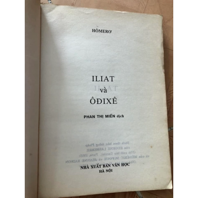 Sách Iliad và Odyssey Homer nguyên tác, Phan Thị Miến dịch 306842