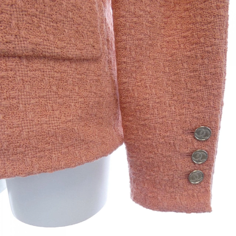 【Mã giảm giá】Áo khoác không cổ CHANEL 640077