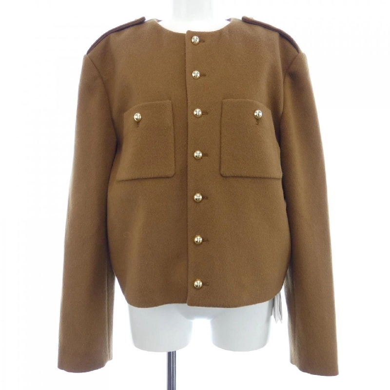 Áo khoác không cổ CELINE 2V41J511R 633985