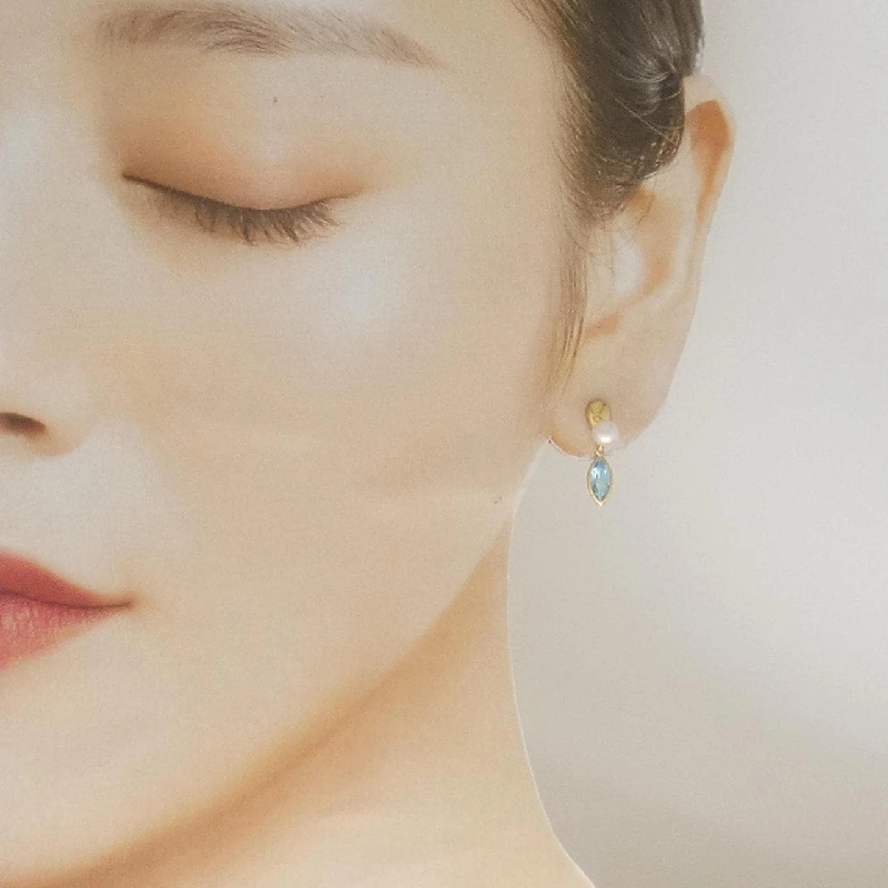 Bông tai ngọc trai Akoya K18YG 4.5mm - Hàng hiệu Chính hãng 865520