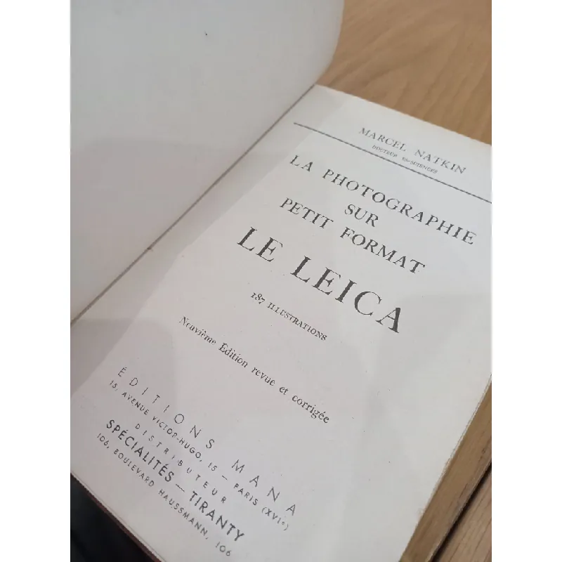 La photograhie sur petit format: Le leica - Marcel Natkin 559757