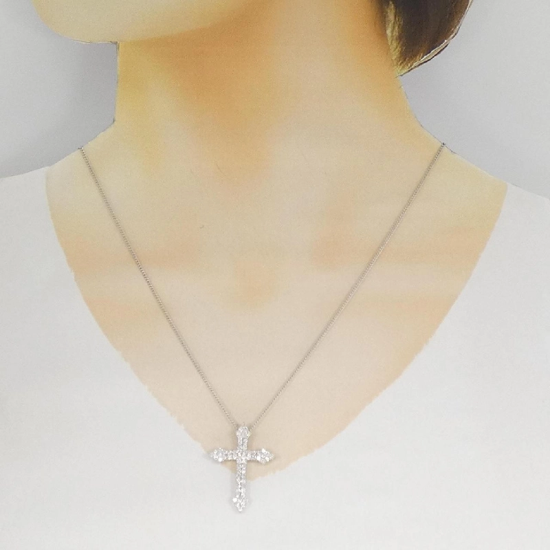 K14WG Dây chuyền kim cương 1.00CT - Hàng hiệu Chính hãng 856579