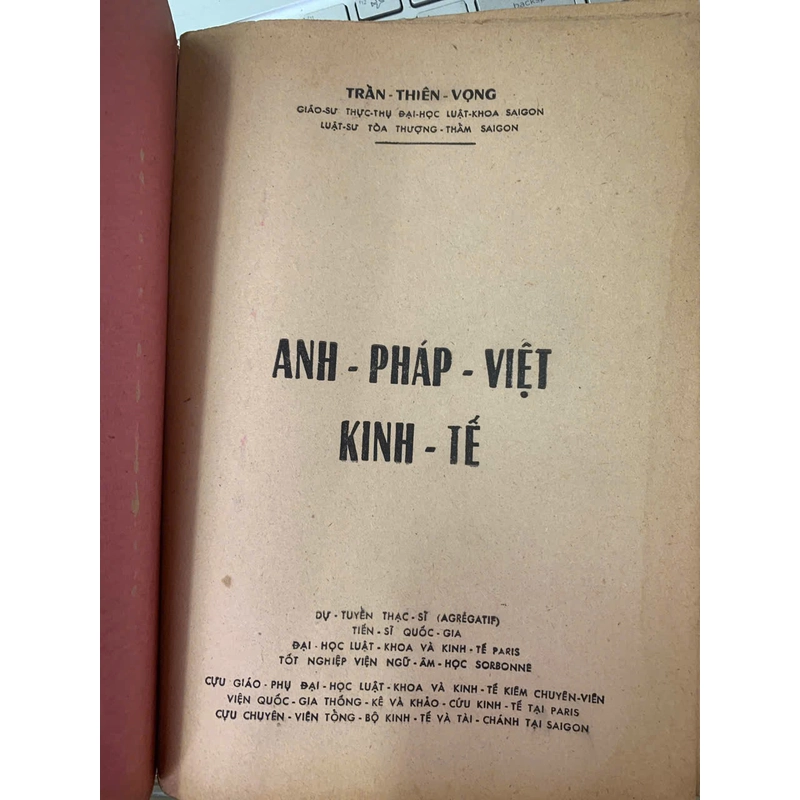 ANH PHÁP VIỆT KINH TẾ - TRẦN THIÊN VỌNG 201393
