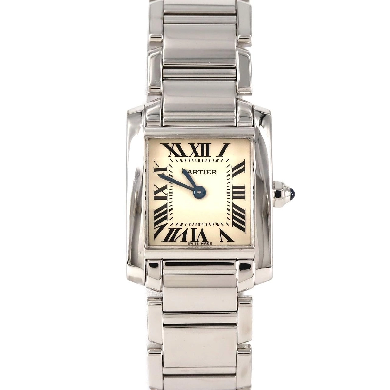 Cartier Tank Française SM WG W50012S3 WG Quartz - Hàng hiệu Authentic 873950