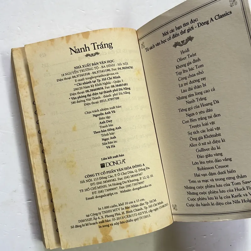 Nanh Trắng - Jack London (Bản bỏ túi Đông A) 598021