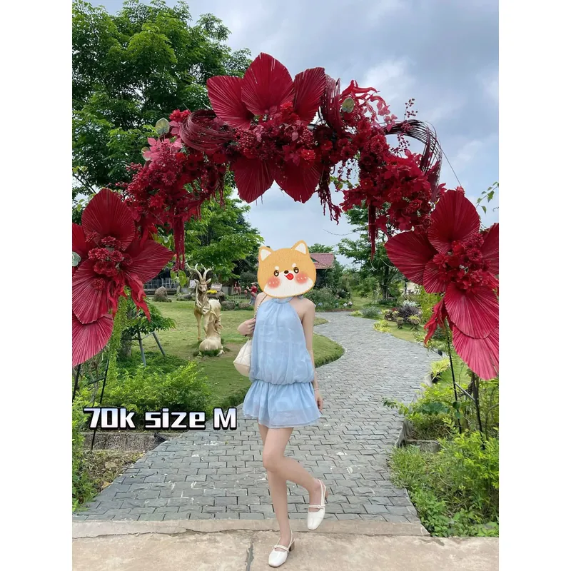 Váy bánh bèo xanh 673902