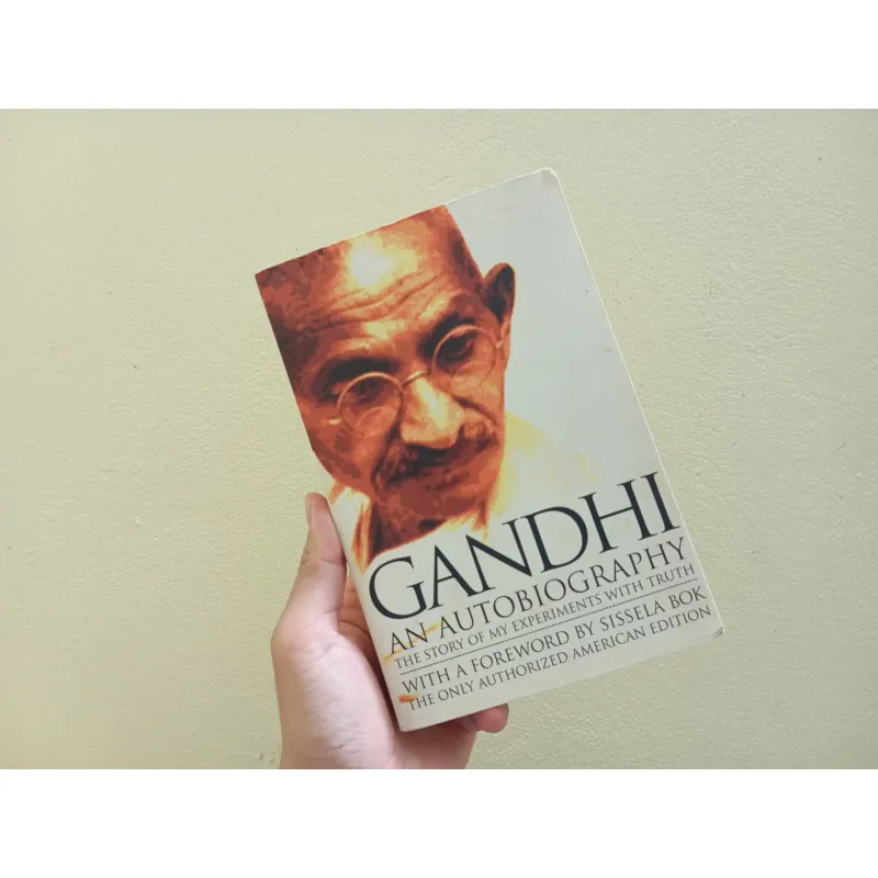Gandhi an autobiography, english book, sách tiếng Anh  994733