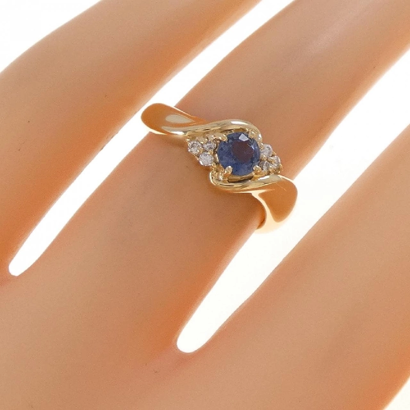 Nhẫn Sapphire K18YG 0.23CT - Hàng hiệu Chính hãng 852179