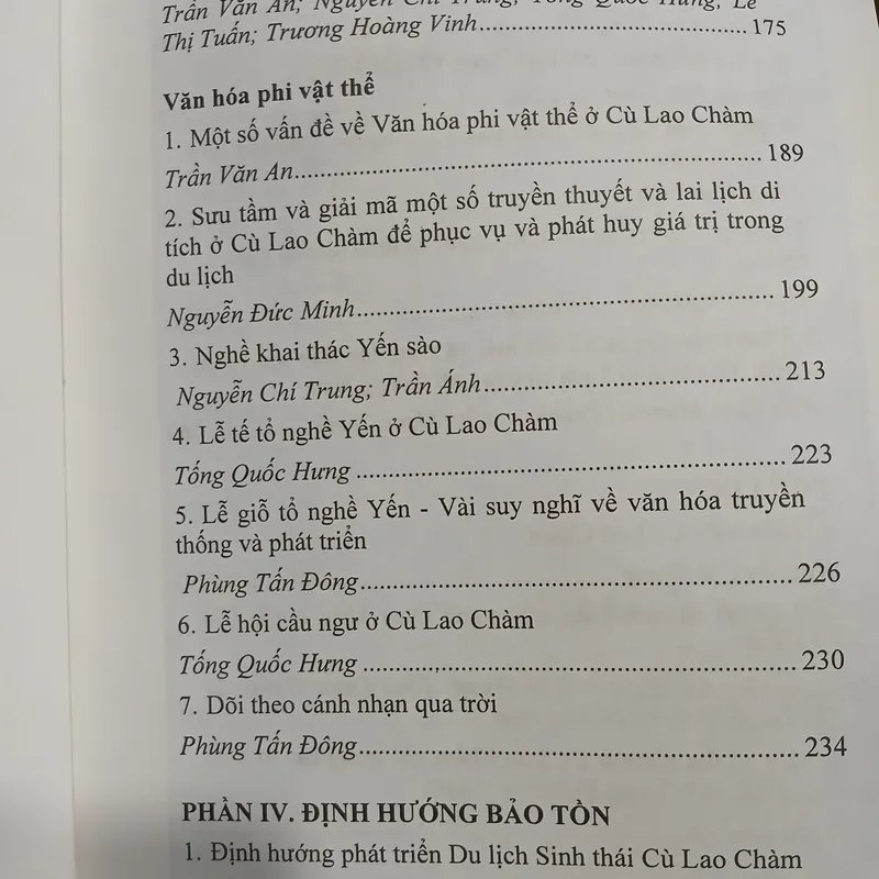 KỶ YẾU CÙ LAO CHÀM VỊ THẾ - TIỀM NĂNG VÀ TRIỂN VỌNG  562109